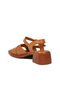 Tan Women's Heeled Sandals Pc-54622 Z - 4
