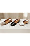 Rubber Sole Strappy Women's Sandals (Genuine Leather) - 5