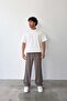 Pleated Baggy Fit Fabric Smoked Trousers - 4