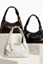 Drawstring Soft Textured Hand and Shoulder Bag Bitter Brown - 4