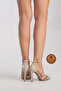 Genuine Leather Women's Beige Leather Thin Strap Thin Heel Designer Shoes Concafde - 8