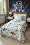 Single Quilted Reversible Bedspread Set for Young People and Children's Room Bedroom Set 160 X 230 cm - 6