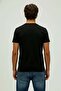 To Fit Black Men's Printed T-Shirt - 3