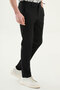 Straight Super Slim Fit Elastic Waist Drawstring Men's Trousers Black - 38354.26Y - 3