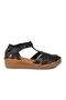 Black Velcro Lightweight Women's Daily Sandals Pc-54522 Z - 3