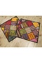 Handmade Patchwork Cotton Cushion Cover 27x27, Multicolor Large Decorative Floor & Majlis Style - 3