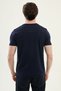 Straight Slim Fit Collar Detailed Crew Neck Men's T-Shirt Navy Blue - 36874.26Y - 4
