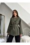 Women's Regular Fit Crew Neck Belted Trench Coat Trench Coat - 3