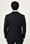 Striped Slim Fit Wide Collar Double Breasted Men's Suit Navy Blue - 45447.26Y - 6
