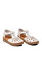White Velcro Lightweight Women's Daily Sandals Pc-54518 Z - 3