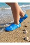 Non-Slip Sole Children's Sea Shoes, Breathable Swimwear Fabric, Blue Pool Shoes