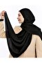 Alia Jacquard 60% Lyocell 40% Cotton Shawl-4-Black - 2