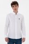 U.S. Polo Assn. Woven Fabric Cotton Regular White Shirt