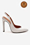 Genuine Leather White Patent Leather Pointed Toe Flat Sole Stiletto High Heel Shoes Nova