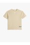 Boy's T-Shirt Short Sleeve Crew Neck Slogan Printed Cotton