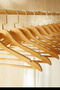 12-Pack Gold Hook Wooden Look Plastic Clothes Hangers, Clothes Hanger 25X44.5X1 - 5