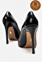 Genuine Leather Black Patent Leather Pointed Toe Stiletto High Heeled Shoes Noah - 4