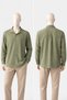 Linen Fabric Khaki Green Shirt