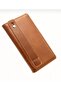Genuine Leather Willpolo Long Portfolio Wallet with Magnet, Phone Compartment, and Hand Strap - 3