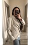 سترة نسائية ذهبية اللون بأزرار مزدوجة - 3