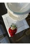 1 Piece Strawberry Broch Embroidered Coffee Side Presentation Napkin Cocktail Napkin - 2
