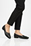 Black Genuine Leather Women's Casual Shoes 618 Z