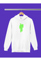 Billie Eilish Printed Cotton Long Sleeved 3-Yarn Hooded Sweatshirt - 2