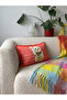Double-Sided Digital Print Suede Cushion Cover with Cat Figure - 30X50Cm - Cat Pattern Cushion Cover - 2
