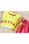 Butter Embossed Printed T-Shirt and Sweatpants Set - 8