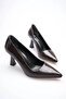 Bitter Brown Crocodile Pointed Toe Medium Heeled Women's Stiletto Tr20Ms02G - 2