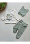 100% Cotton 0-3 Months Newborn Baby Hospital Release Set of 3 / Bodysuit Set - 2