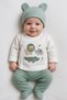 100% Cotton 0-3 Months Newborn Baby Hospital Release Set of 3 / Bodysuit Set