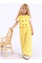 Girl's Muslin 100% Cotton Vest, Pants, T-Shirt Three-Piece Set - 2
