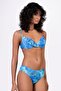 Women's Patterned Special Lurex Fabric Underwire Supported Bikini Set - 3
