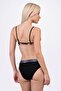 Women's Geometric Textured Patterned Underwire Supported Bikini Set - 4