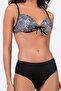 Women's Underwire Supported High Waist Bikini Set with Lace Detail - 2