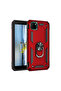 Newface Huawei Y5P Case Sofia Silicone Cover with Ring - Red - 2