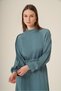 Women's Zeugma Silk Kupra Dress Petrol 31313 - 5