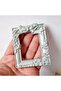 8.8cm Mini Frame Ribbon Rose Flower Bow Silicone Mold K-1549, Candle Fimo Stone Powder Plaster Mold
