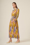 Women's Chiffon Pleated Dress Olive 31307 - 2