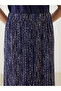 Patterned Women's Skirt with Elastic Waist - 3