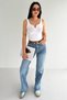 Women's High Waist Wide Leg Jean Pants – Modern Fit Denim - 2
