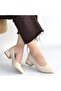 Desniy Beige Volume Heeled Shoes - 3