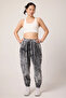 Women's Street Style Patterned Jacquard Sports Shalwar Trousers