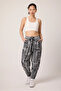 Women's Street Style Patterned Jacquard Sports Shalwar Trousers