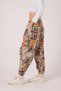 Women's Street Style Printed Crinkled Sports Harem Pants - 4