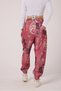 Women's Street Style Printed Crinkled Sports Harem Pants - 4