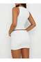 Women's White Crop Blouse with Lace Collar Detail, Fitted Fit, Stylish Design - 4