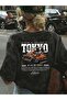 Unisex Tokyo Car Printed Black T-Shirt 100% Cotton Streetwear Oversize Graphic