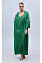 Silky Satin Long Nightgown Dressing Gown Set Bm-1631 - 2